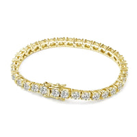 Moissanite Tennis Bracelet — D-VVS1, 18K White Gold-Plated (925 Silver)
