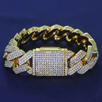 Iced CZ Miami Cuban Chain — 20mm Two-Tone