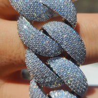 6-Row Iced CZ Cuban Chain — 24mm Bubble (Gold / Silver)