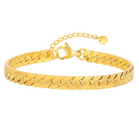 Gothic Cuban Bracelet — Flat Miami Curb Stainless Steel (Gold / Silver / Black)