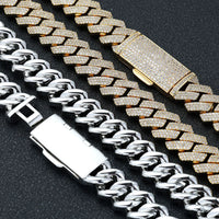 Prong-Set Iced CZ Cuban Chain — 16mm Chunky (Gold / Silver)