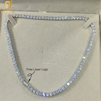 Iced-Out CZ Tennis Chain — 18K Gold-Plated Necklace
