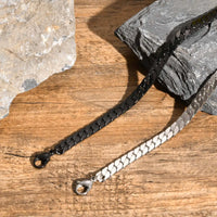 Gothic Cuban Bracelet — Flat Miami Curb Stainless Steel (Gold / Silver / Black)
