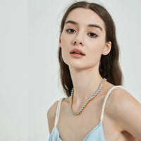 Heart-Cut Tennis Chain — 6mm CZ, 18K Gold-Plated Necklace