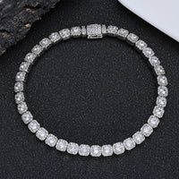 Cluster Tennis Bracelet — 5mm Iced CZ, 18K Gold-Plated