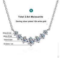 Moissanite Pendant Necklace — D-VVS1, 18K Yellow Gold-Plated (925 Silver)
