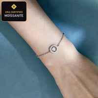 Moissanite Charm Bracelet detail
