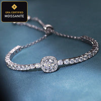 Moissanite Tennis Bracelet detail
