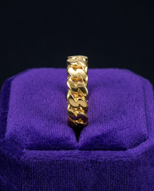 Cuban Link Ring 8mm — Showtime Gems