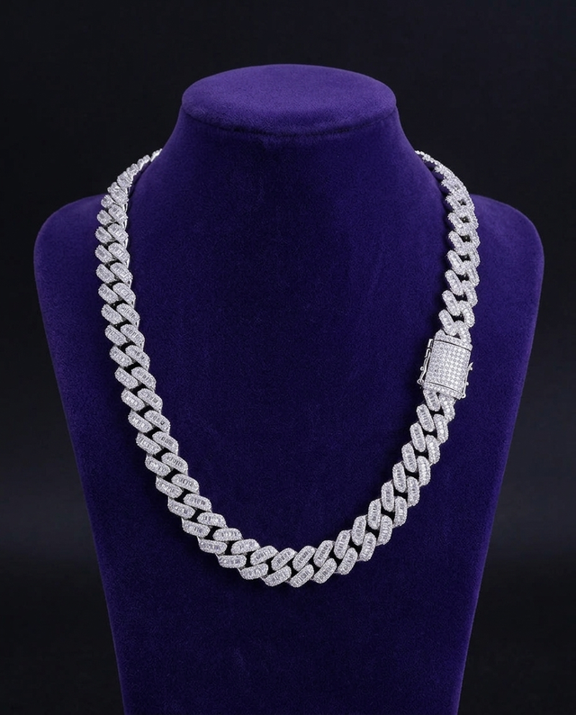 Prong-Set Iced CZ Cuban 12mm — Showtime Gems