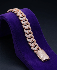 Moon-Link Cuban Bracelet 22mm — Showtime Gems
