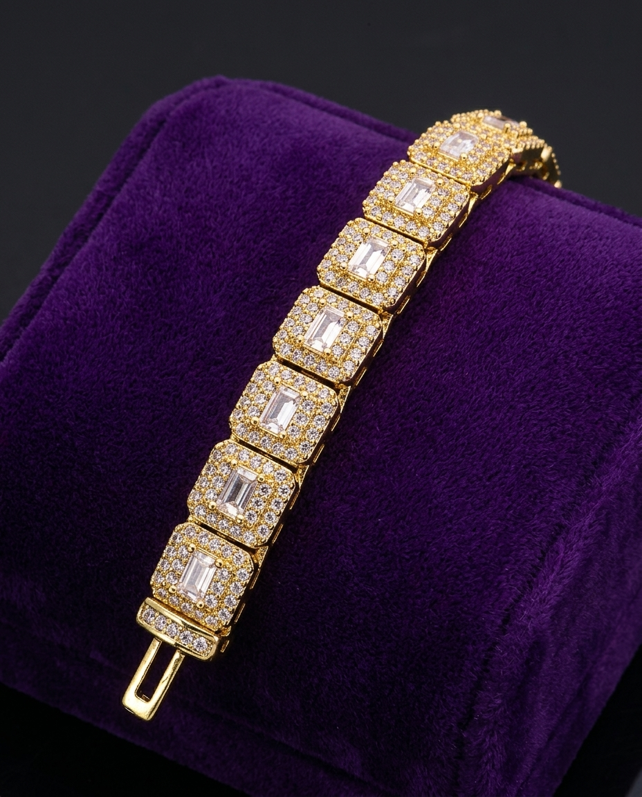 Rock-Sugar Tennis Bracelet 7.5mm — Showtime Gems